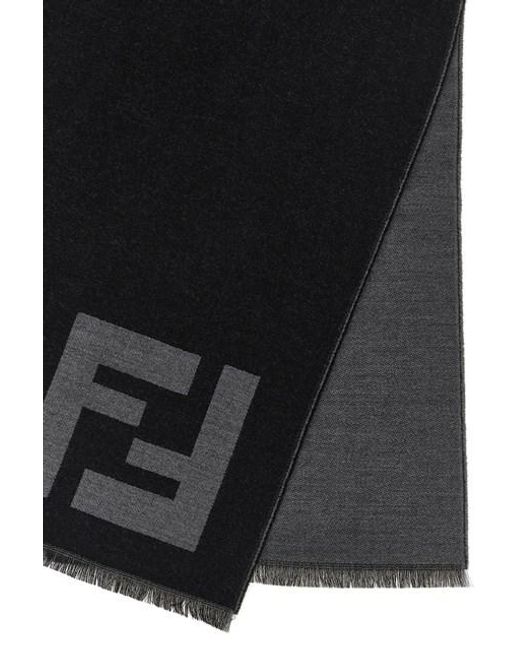 Ff Macro Scarf Sciarpe Nero-Uomo di Fendi in Black da Uomo