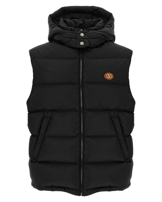 Valentino Garavani Black 'vlogo Signature' Vest for men
