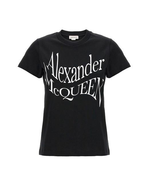 Alexander McQueen Black 'cut And Sew' T-shirt