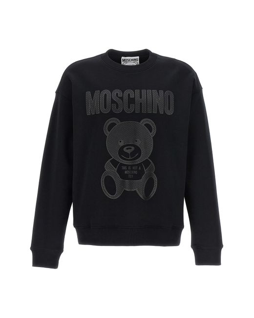 Moschino Black 'teddy' Sweatshirt for men