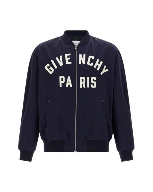 Cotton Bomber Jacket-Uomo di Givenchy in Blue da Uomo