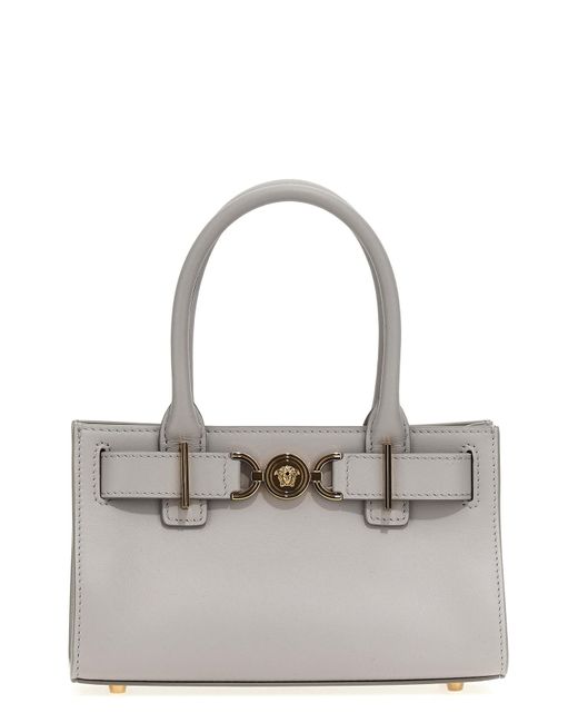 Versace Gray 'medusa '95' Small Shopping Bag