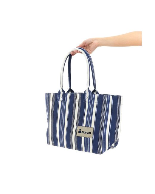 Isabel Marant Blue 'yenky Zipped' Shopping Bag