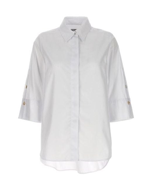 Camicia popeline di Alberto Biani in White