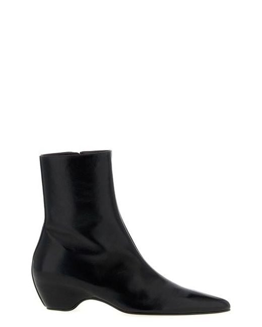 Khaite Black 'sybil' Ankle Boots