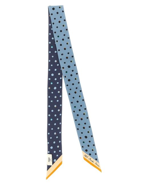 Fendi Blue Double-sided 'wrappy' Bandeau