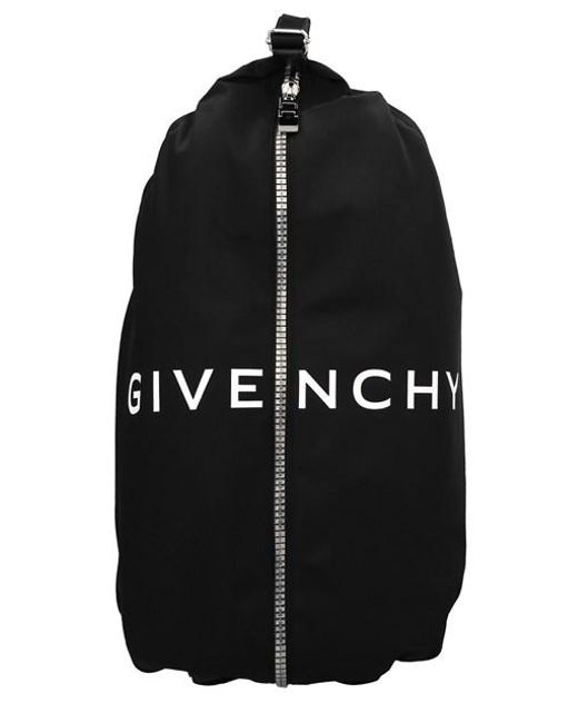 Givenchy Black Logo Backpack for men