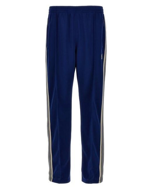 Needles Blue Logo Embroidery joggers for men