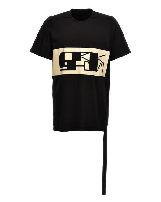 Rick Owens T-Shirt "Level T" in Black für Herren