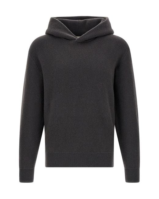 Lemaire Gray Hooded Sweater for men