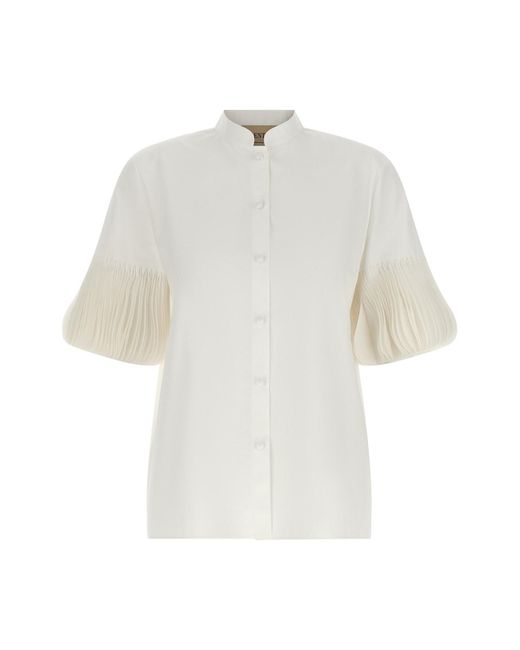 Valentino Garavani White Poplin Embroidered Shirt