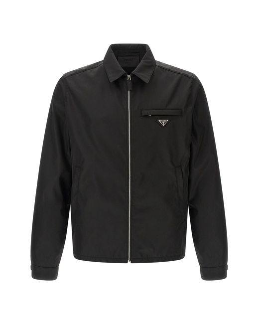 Prada Black Re-nylon Jacket for men