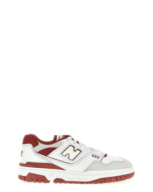 New Balance White Sneakers "550"