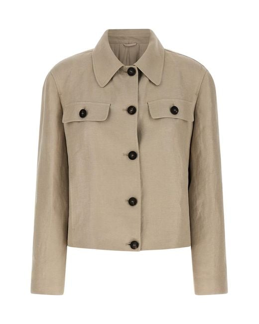 Brunello Cucinelli Natural Linen Blazer