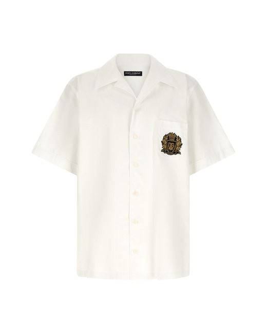 Dolce & Gabbana White 'hawaii' Shirt for men
