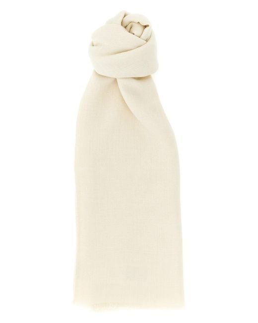 Max Mara White 'mxapalmeti' Stole