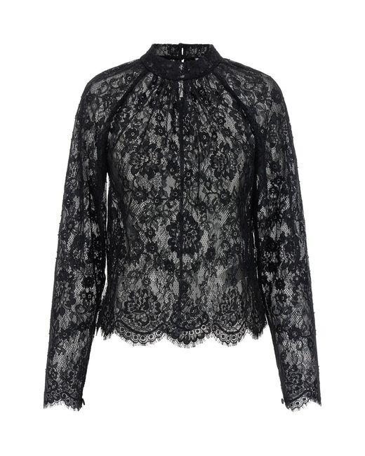 Self-Portrait 'black Lace' Blouse