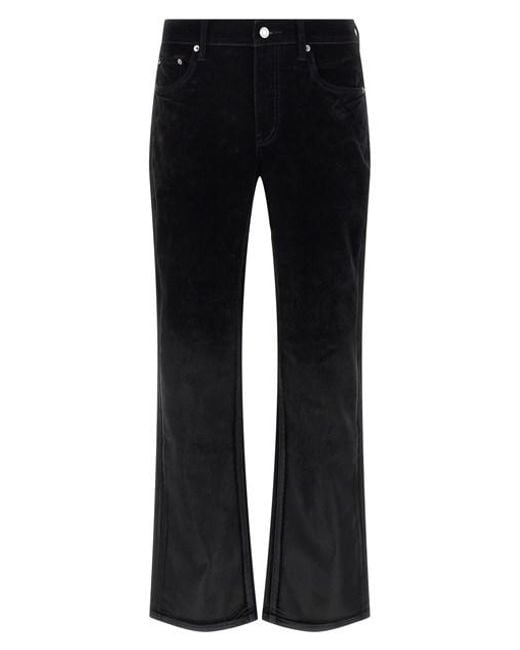 Purple Black 'p004 Flare Flock Dipped' Jeans for men