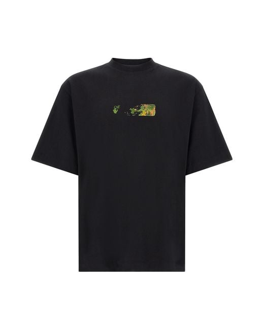 Off-White c/o Virgil Abloh Black 'spices Arrow Skate' T-shirt for men