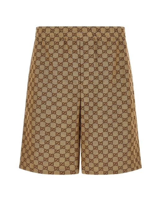 Gucci Multicolor 'Gg Supreme' Bermuda Shorts - ' Lido' Line for men