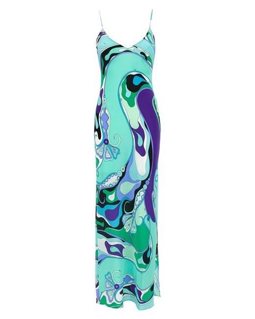 Abito Orchidee di Emilio Pucci in Blue