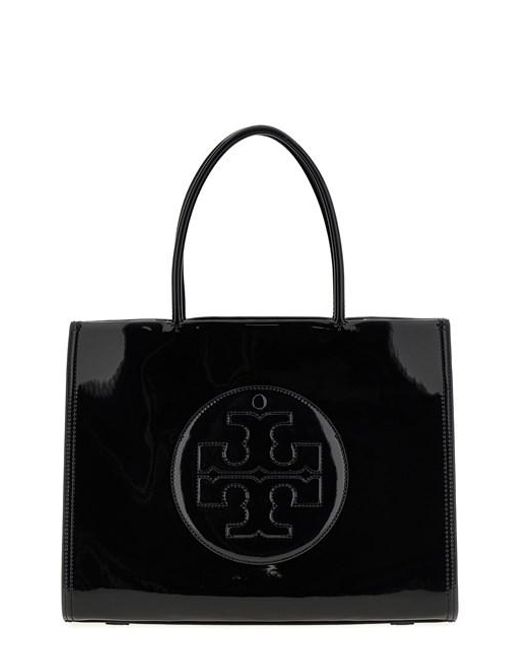 Shopping 'Ella Bio Patent Small' di Tory Burch in Black
