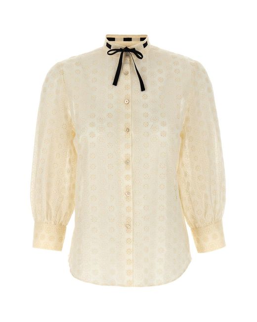 Valentino Garavani Natural Shirt Sangallo