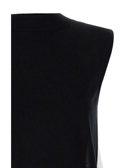 Gilet patchwork di Sacai in Black
