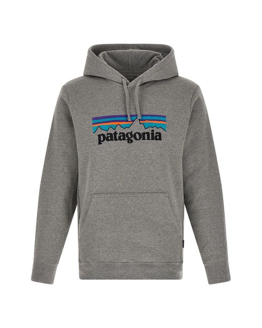 Patagonia Gray 'p-6 Logo Uprisal' Hoodie for men