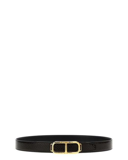 Cintura reversibile logo di Tom Ford in Black da Uomo