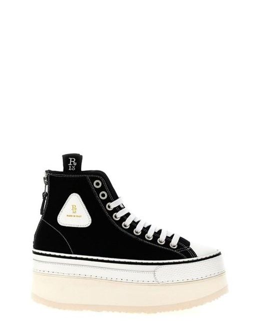 R13 Black 'courtney' Sneakers