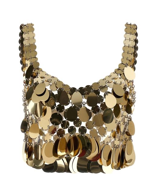 Rabanne Metallic 'haut' Top