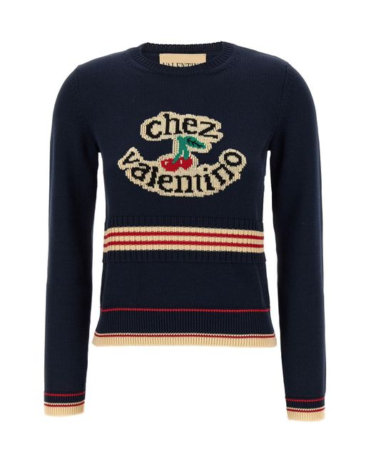 Valentino Garavani Blue 'chez ' Jersey
