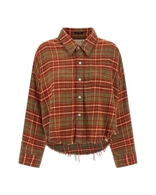 Camicia Frange di R13 in Brown