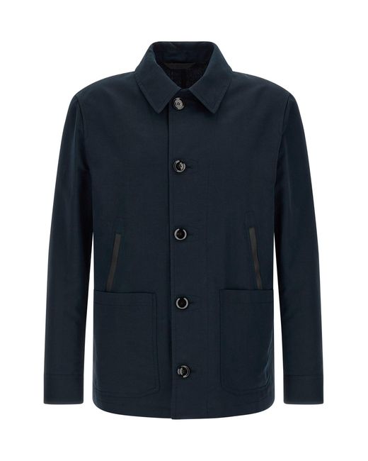 Brioni Blue 'desert' Jacket for men