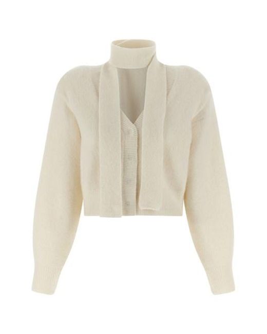 Cardigan Sciarpa di ROTATE BIRGER CHRISTENSEN in Natural
