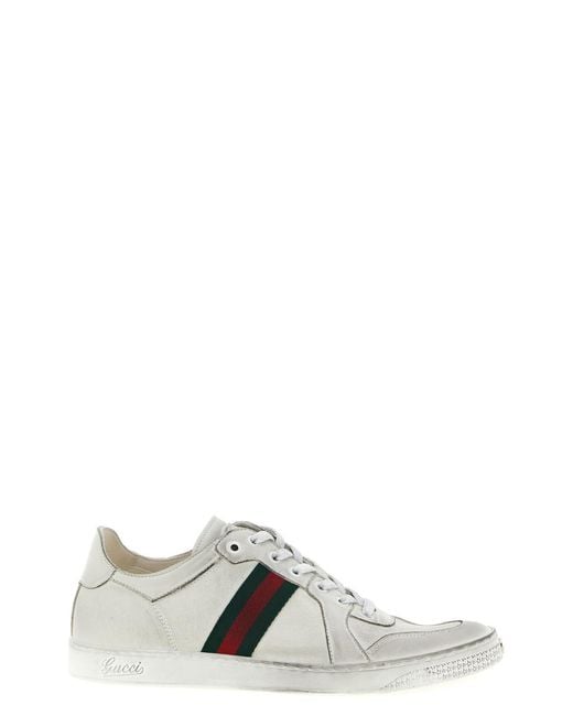 Gucci White 'stretch' Sneakers for men