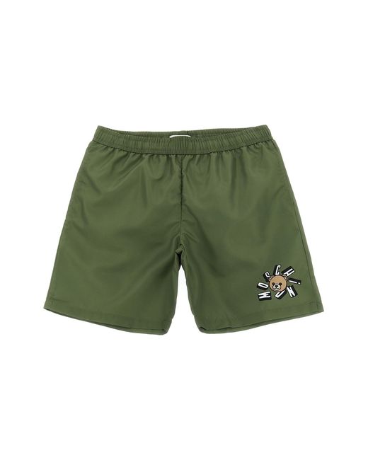 Moschino Green 'moschino Teddy Bear' Swimsuit for men