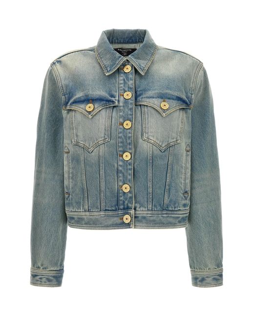 Balmain Blue Vintage-Jeansjacke