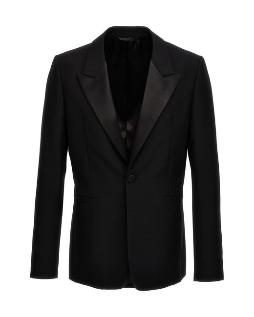 Givenchy Black 'Peack Lapel' Blazer for men