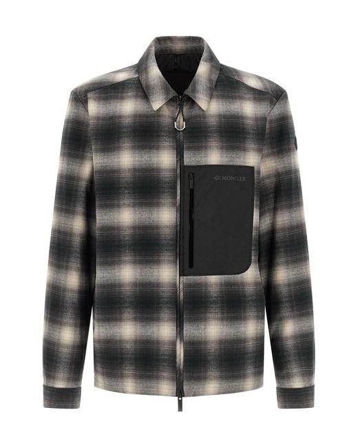 Moncler Black 'cornisello' Overshirt for men