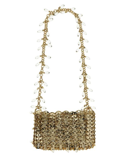 Rabanne White '1969 Nano Crystal' Shoulder Bag