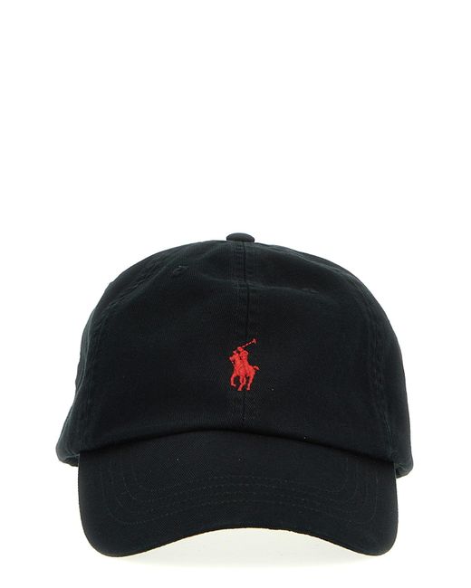 Polo Ralph Lauren Black Logo Embroidery Cap for men