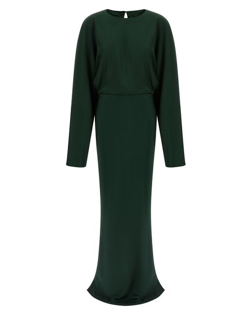 Norma Kamali Green 'reverse Obie' Dress