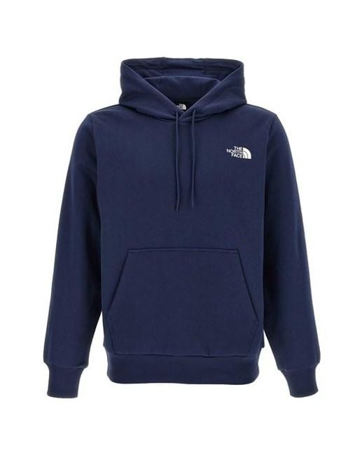 The North Face Blue 'simple' Hoodie for men