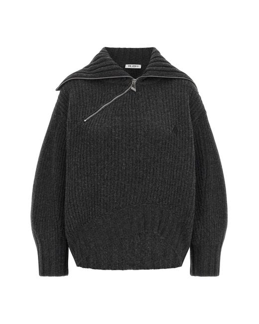 The Attico Black 'scoop' Sweater