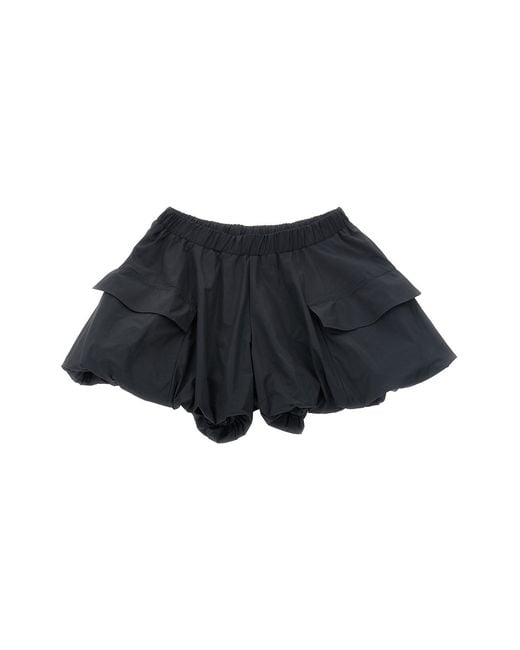 Moncler Black Taffeta Shorts