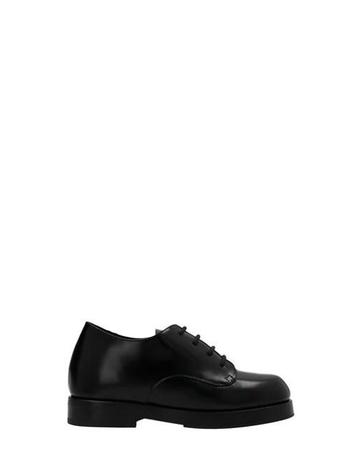 Raf Simons Leather 'industrial Derby' Shoes in Black - Lyst