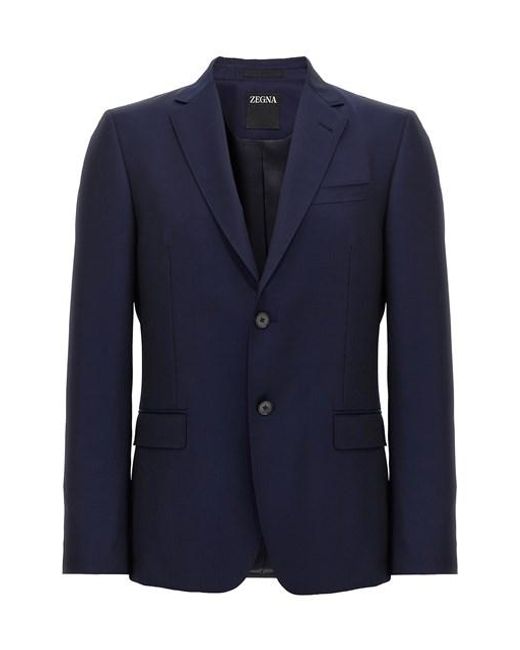 Blazer Monopetto di Zegna in Blue da Uomo