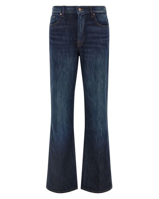 7 For All Mankind Blue 'stovepipe' Jeans